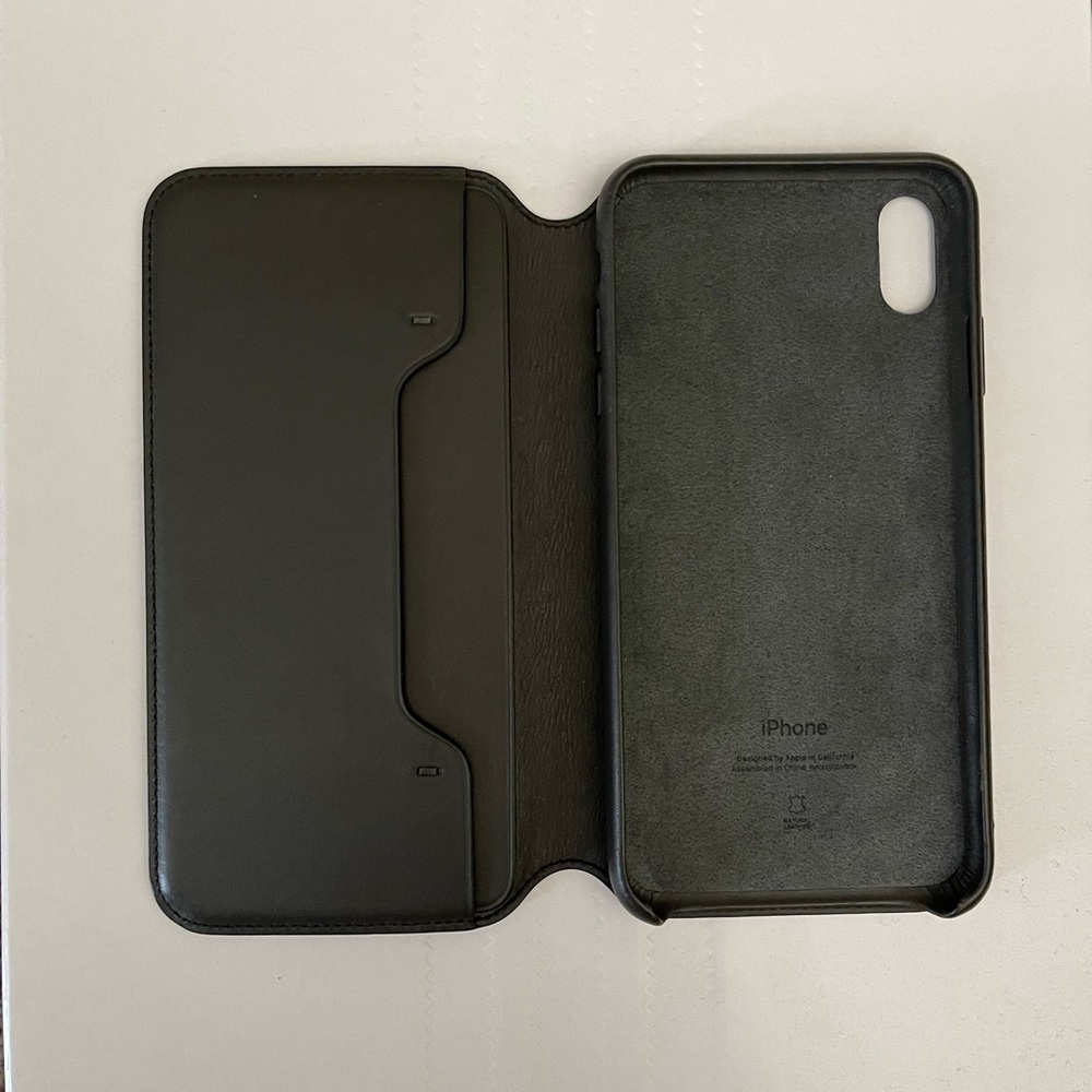 iPhone XS Max Leather Folio Apple Case
